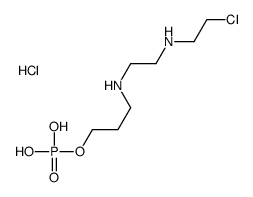 3-[2-(2-chloroethylamino)ethylamino]propyl dihydrogen phosphate,hydrochloride Structure