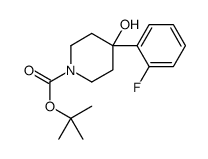 1-BOC-4-(2-FLUOROPHENYL)-4-HYDROXYPIPERIDINE structure