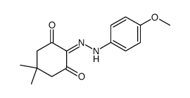 2-[(4-Methoxy-phenyl)-hydrazono]-5,5-dimethyl-cyclohexane-1,3-dione结构式