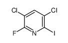 3,5-二氯-2-氟-6-碘吡啶结构式