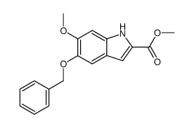 methyl 5-benzyloxy-6-methoxy-1H-indole-2-carboxylate结构式