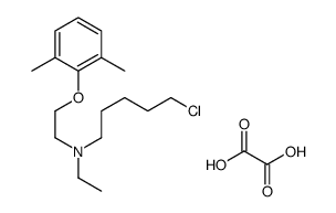 5-chloro-N-[2-(2,6-dimethylphenoxy)ethyl]-N-ethylpentan-1-amine,oxalic acid Structure