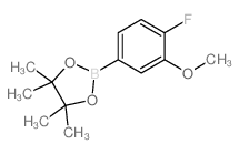 4-氟-3-甲氧基苯硼酸频那醇酯结构式