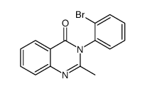 3-(2-bromophenyl)-2-methylquinazolin-4-one结构式