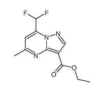 ethyl 7-(difluoromethyl)-5-methylpyrazolo[1,5-a]pyrimidine-3-carboxylate Structure