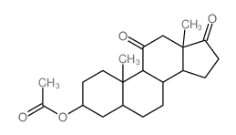 (10,13-dimethyl-11,17-dioxo-2,3,4,5,6,7,8,9,12,14,15,16-dodecahydro-1H-cyclopenta[a]phenanthren-3-yl) acetate结构式