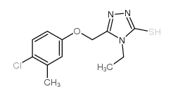 5-[(4-氯-3-甲基苯氧基)甲基]-4-乙基-4H-1,2,4-噻唑-3-硫醇图片