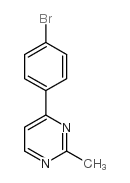 4-(4-Bromophenyl)-2-methylpyrimidine structure