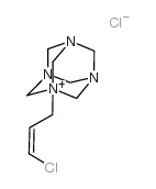 1-((Z)-3-Chloroallyl)-1,3,5,7-tetraazaadamantan-1-ium chloride Structure