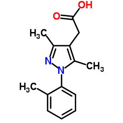 [3,5-Dimethyl-1-(2-methylphenyl)-1H-pyrazol-4-yl]acetic acid Structure