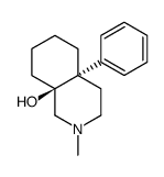 (4aS,8aS)-2-methyl-4a-phenyl-3,4,5,6,7,8-hexahydro-1H-isoquinolin-8a-ol结构式