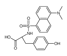 N-[[5-(dimethylamino)-1-naphthyl]sulphonyl]-L-tyrosine structure