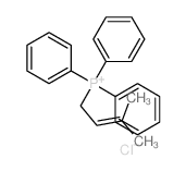 3-methylbut-2-enyl-triphenyl-phosphanium Structure