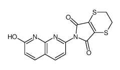 6-(7-hydroxy-1,8-naphthyridin-2-yl)-2,3-dihydro-5H-[1,4]dithiino[2,3-c]pyrrole-5,7(6H)-dione结构式