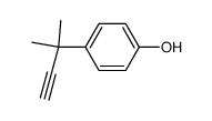 4-(1,1-dimethyl-prop-2-ynyl)-phenol结构式