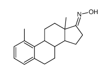 1,13-dimethyl-6,7,8,9,11,12,13,14,15,16-decahydro-17H-cyclopenta[a]phenanthren-17-one oxime结构式