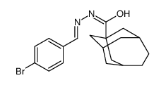 (1S,3R,8S)-N-((E)-4-bromobenzylidene)tricyclo[4.3.1.13,8]undecane-1-carbohydrazonic acid结构式