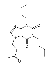 1,3-dibutyl-7-(3-oxobutyl)purine-2,6-dione Structure