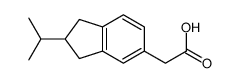2-(2-propan-2-yl-2,3-dihydro-1H-inden-5-yl)acetic acid结构式