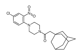 2-(1-adamantyl)-1-[4-(4-chloro-2-nitrophenyl)piperazin-1-yl]ethanone Structure