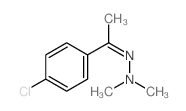 N-[1-(4-chlorophenyl)ethylideneamino]-N-methyl-methanamine structure