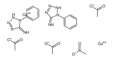 dicopper,1-phenyltetrazol-5-amine,tetraacetate结构式