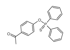 4-Acetylphenyl-diphenylphosphinothionat Structure
