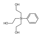 2-[bis(2-hydroxyethyl)-phenylsilyl]ethanol结构式