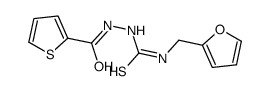 1-(furan-2-ylmethyl)-3-(thiophene-2-carbonylamino)thiourea Structure