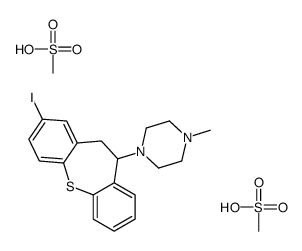 1-(3-iodo-5,6-dihydrobenzo[b][1]benzothiepin-6-yl)-4-methylpiperazine,methanesulfonic acid Structure