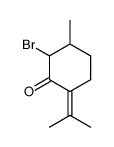 2-bromo-3-methyl-6-propan-2-ylidenecyclohexan-1-one结构式