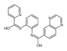 6-Quinoxalinecarboxamide,N-[2-[(2-pyridinylcarbonyl)amino]phenyl]-(9CI) Structure