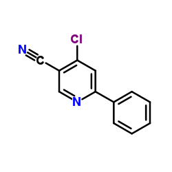 4-Chloro-6-phenylnicotinonitrile Structure