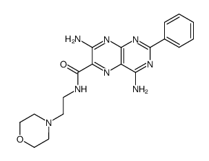 4,7-diamino-2-phenyl-pteridine-6-carboxylic acid 2-morpholin-4-yl-ethylamide Structure