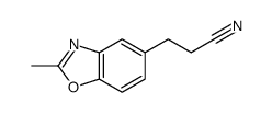 3-(2-methyl-1,3-benzoxazol-5-yl)propanenitrile结构式