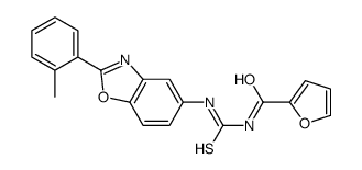 N-[[2-(2-methylphenyl)-1,3-benzoxazol-5-yl]carbamothioyl]furan-2-carboxamide结构式
