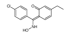 6-[(4-chlorophenyl)-(hydroxyamino)methylidene]-3-ethylcyclohexa-2,4-dien-1-one结构式