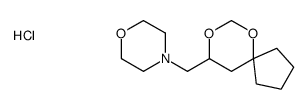 4-(6,8-dioxaspiro[4.5]decan-9-ylmethyl)morpholine,hydrochloride Structure
