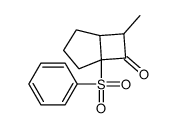 5-(benzenesulfonyl)-7-methylbicyclo[3.2.0]heptan-6-one结构式