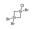 1,1,3-tribromo-3-chloro-1,3-disiletane Structure