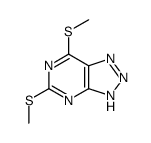 5,7-bis(methylsulfanyl)-2H-triazolo[4,5-d]pyrimidine结构式