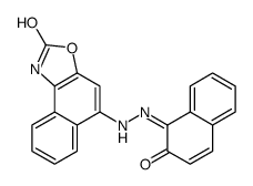 5-[2-(2-oxonaphthalen-1-ylidene)hydrazinyl]-1H-benzo[e][1,3]benzoxazol-2-one Structure