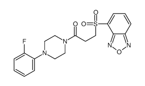 3-(2,1,3-benzoxadiazol-4-ylsulfonyl)-1-[4-(2-fluorophenyl)piperazin-1-yl]propan-1-one Structure