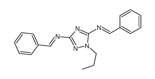 N-[5-(benzylideneamino)-1-propyl-1,2,4-triazol-3-yl]-1-phenylmethanimine Structure