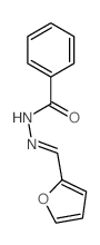 1-BENZOYL-2-(FURFURYLIDENE)HYDRAZINE结构式