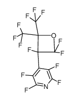 2,3,5,6-tetrafluoro-4-(2,2,3-trifluoro-4,4-bis-trifluoromethyl-oxetan-3-yl)-pyridine结构式