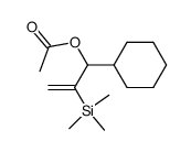 (1-Acetoxy-2-trimethylsilyl-2-propen-1-yl)cyclohexan Structure