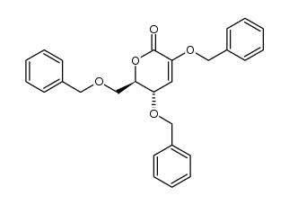 [4S,5R]-2,4,6-tribenzyloxy-5-hydroxyhex-2-enoic acid-1,5-lactone Structure