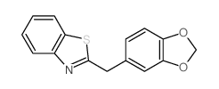 2-(benzo[1,3]dioxol-5-ylmethyl)benzothiazole structure