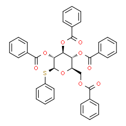 .beta.-D-Glucopyranoside, phenyl 1-thio-, tetrabenzoate结构式